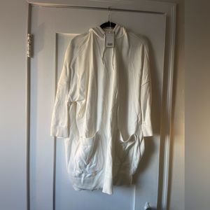 Cos oversized knit hoodie white. BNWT